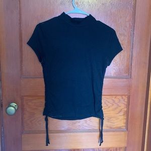 Black mock neck